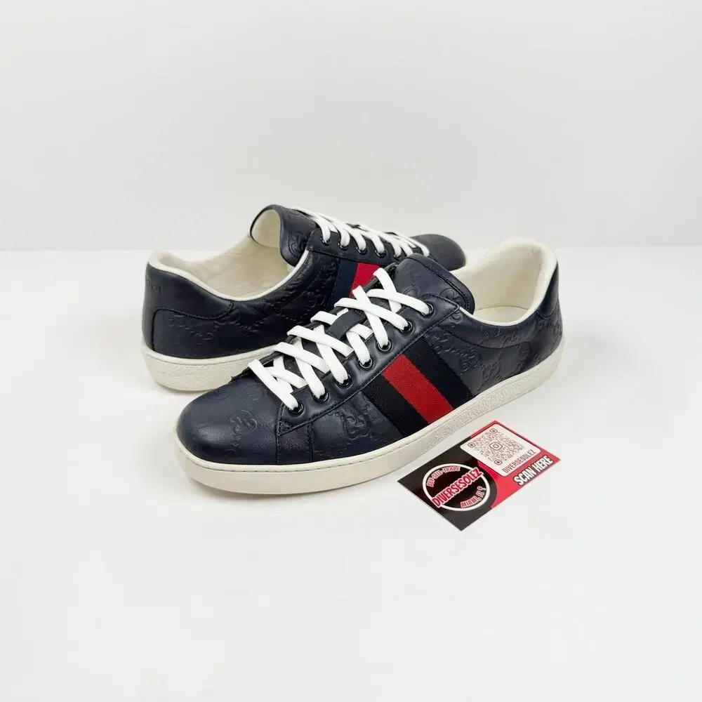 Size 8US - Gucci Ace GG Leather Monogram